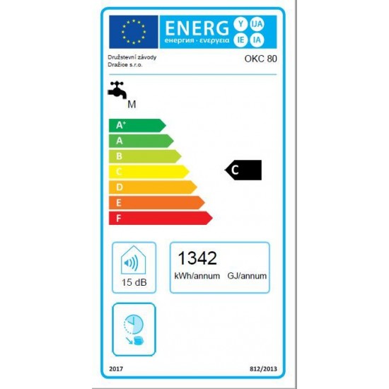 Ūd.sild. OKC-80L kombinēts vert. 2kW 7kW Dražice