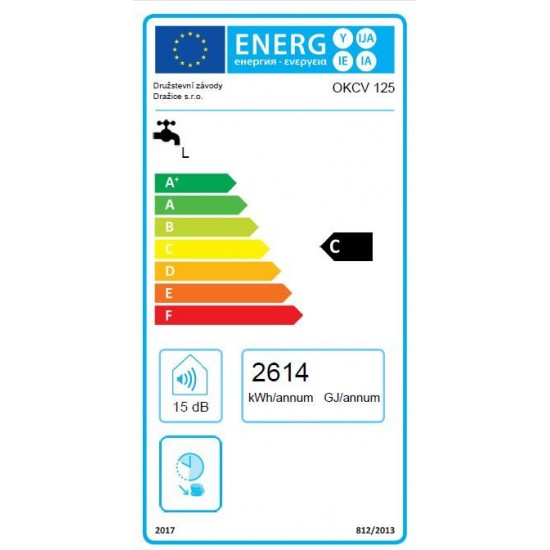 Ūd.sild. OKCV-125L kombinēts horiz. 2kW 8kW