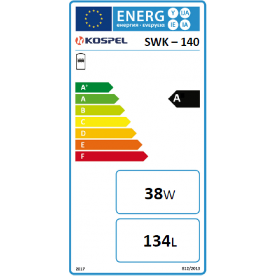 Ūd.sildītājs SWK-140.A (S=1,1m2, V=134l) balts