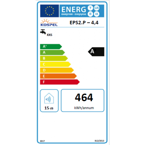 EPS2P 4,4kW Prister 230V caurpl.ūd.sild. ar dušu