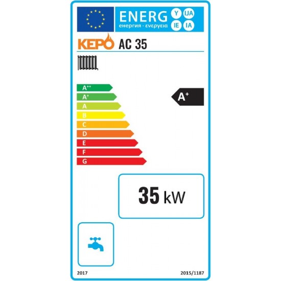 Granulu katls KEPO35 AC,120kg/200L granulu tvertne