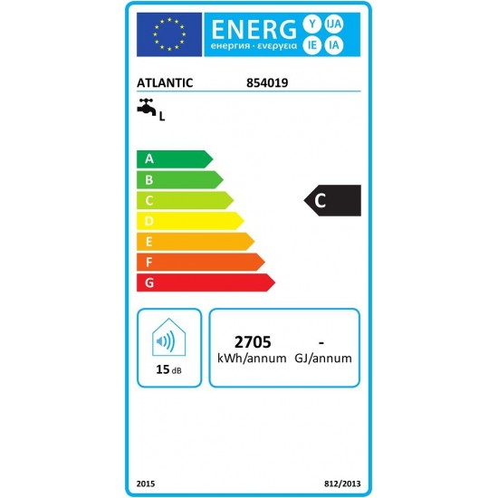 Kombinēts ūdens sildītājs V-80L COMBI O'PRO 1500W