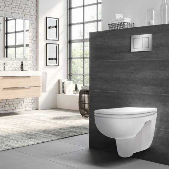 TECEbasic Rimless WC pods ar softclose vāku