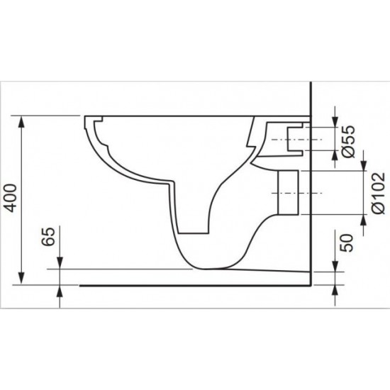 TECEbasic Rimless WC pods ar softclose vāku