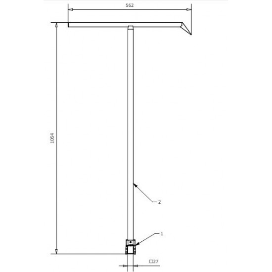 Atslēga pazemes aizbīdņa kātam Dn25-Dn300mm