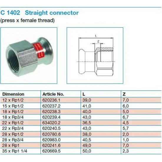 Karbona pāreja 18x3/4'' i (Steel) KAN-therm