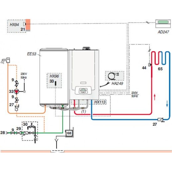 Kondensācijas katls MPX 24 Compact (3.4-24.0kW)