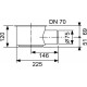 Sifons dušas kanālam, 1,2 l/s DN70,h=120mm TECE