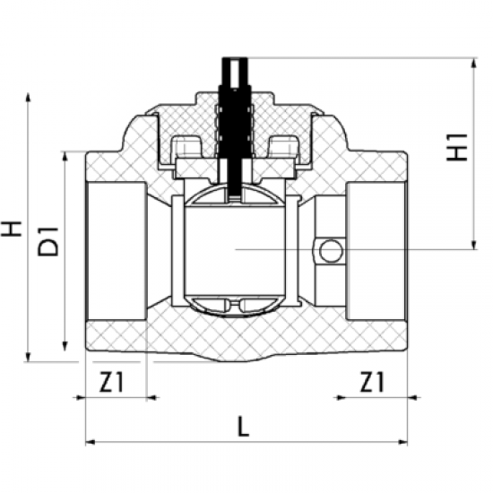 PP-R Lodveida ventilis Ø25 Pipelife