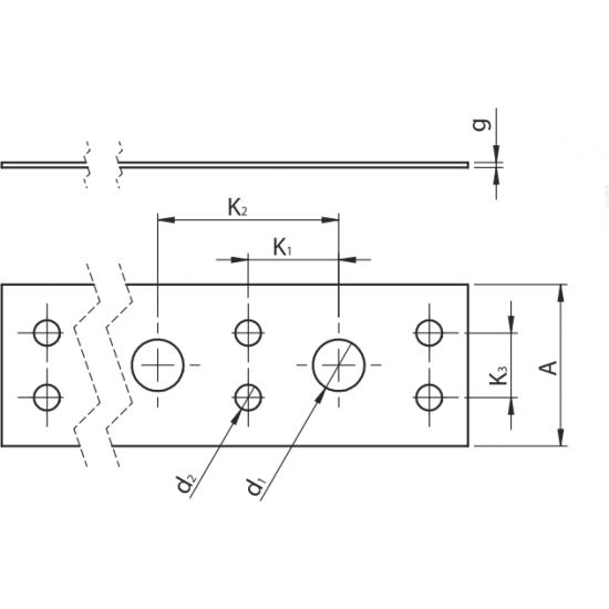 Montāžas lenta 17mm x 0.6mm x 25m,perforēta Niczuk