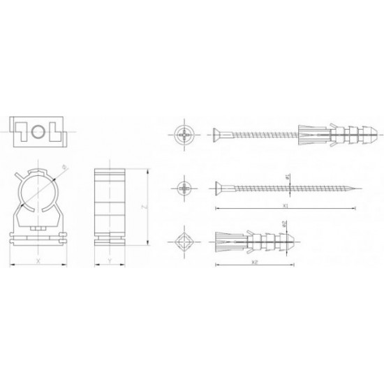 Cauruļu stiprin. FIX 20-23mm TIA