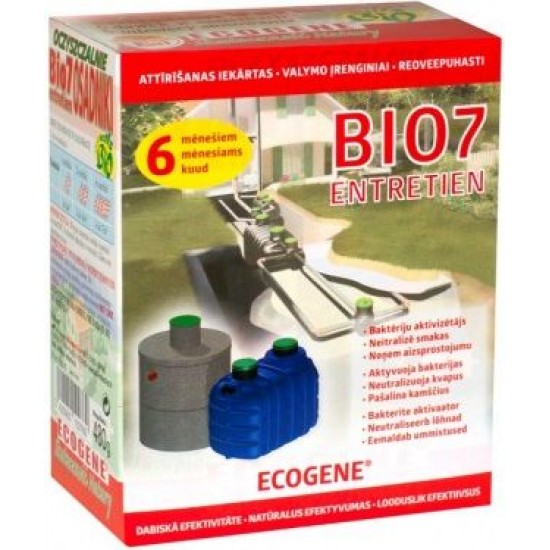 BIO7 ENTRETIEN baktērijas kanaliz.attīr.iek. 480gr