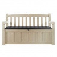 Dārza sols - mantu kaste KETER EDEN GARDEN BENCH 265 L, bēša/brūna