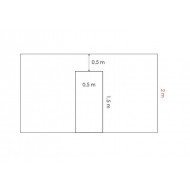 U formas ejas atdalītājs 2m garām siltumnīcām