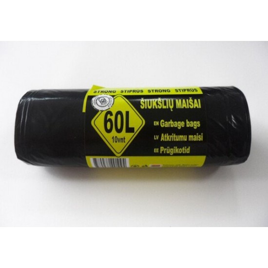 Atkritumu maiss 60L / 10 gab;