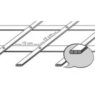 TREPLAS Dekoratīvs paplašināms plastmasas režģis, zaļš 1,00 x 3 m