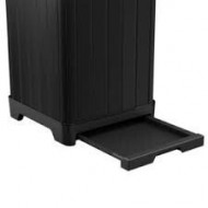 KETER atkritumu tvertne BALTIMORE WASTE BIN 125L, Melna