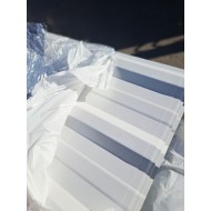 Metāla segums T18 E trapecveida, 0,37mm 2500x980mm PS RAL9010 (Balts)