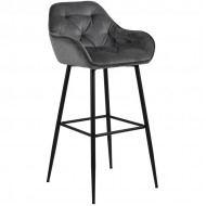 Bāra krēsls BROOKE 52x53xH104cm t.pelēks
