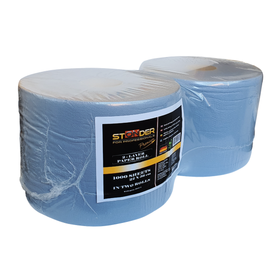 STONDER Handy papīrs, 22cm x 36cm, 1000 loksnes, 2 slāņi, 1 gab., zils