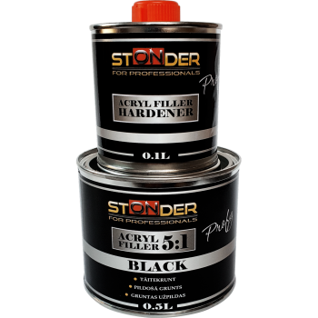 STONDER PROFY grunts komplekts 0.5L + 0.1L melns