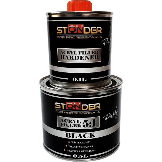 STONDER PROFY grunts komplekts 0.5L + 0.1L melns
