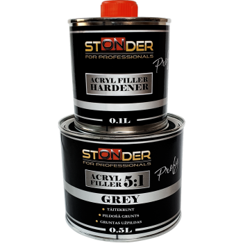 STONDER PROFY grunts komplekts 0.5L + 0.1L pelēks
