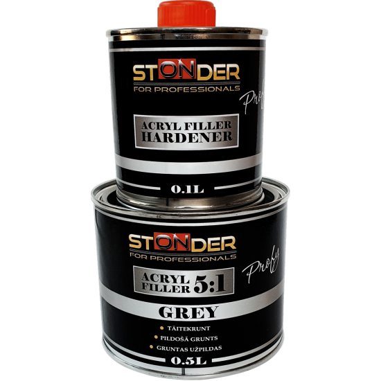 STONDER PROFY grunts komplekts 0.5L + 0.1L pelēks