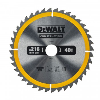 Koka griešanas disks 216x30x40T, DeWALT