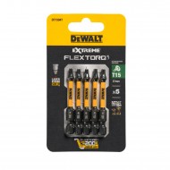 FLEXTORQ skrūvgriežu uzgaļi T15 57 mm, DeWALT, 5 gab.