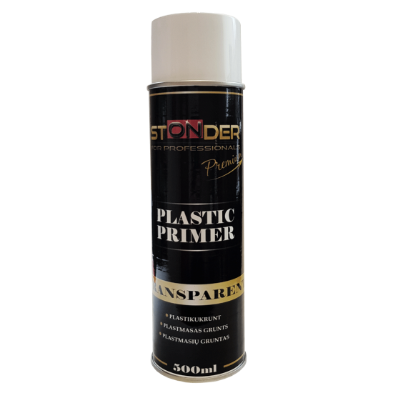 Caurspīdīga plastmasas grunts aerosolā 500ml