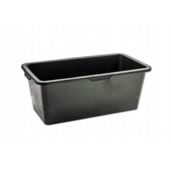 Taisnstūra plastmasas konteiners 80 litri, melns
