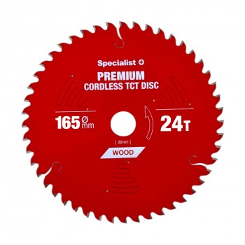 SPECIALIST+ griešanas disks Cordless 165x24Tx20mm