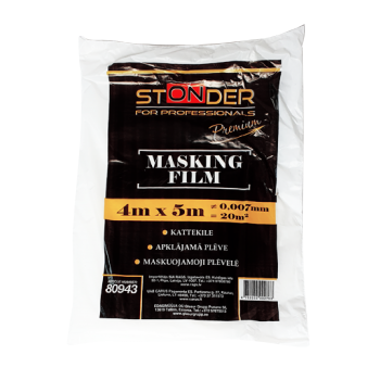 STONDER Apklājamā plēve HDPE 4x5m // 7mikr. 110g