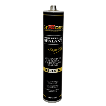 Melns PU hermētiķis 310ml