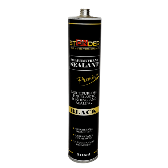 Melns PU hermētiķis 310ml