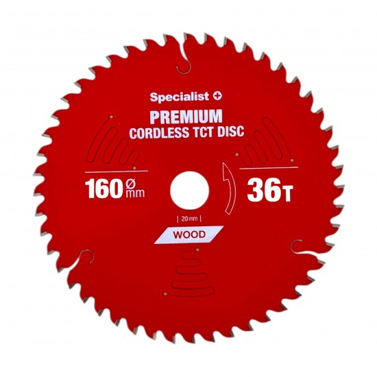 Griešanas disks 160x36Tx20mm, Cordless PREMIUM, SPECIALIST+