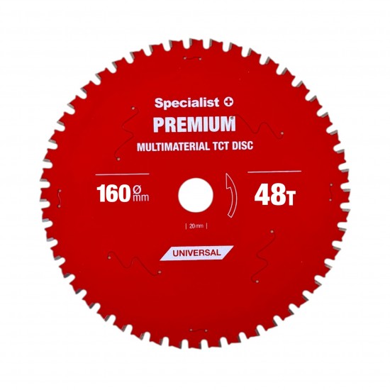 Griešanas disks 160x48Tx20mm, Multimaterial PREMIUM, SPECIALIST+
