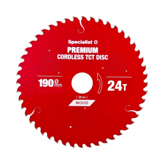 Griešanas disks 190x24Tx30mm, Cordless PREMIUM, SPECIALIST+