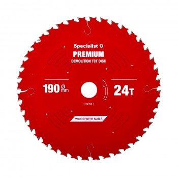 Griešanas disks 190x24Tx30mm, Demolition PREMIUM, SPECIALIST+