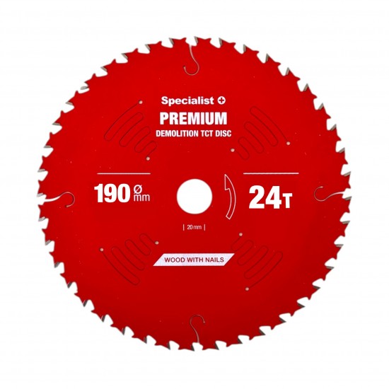 Griešanas disks 190x24Tx30mm, Demolition PREMIUM, SPECIALIST+