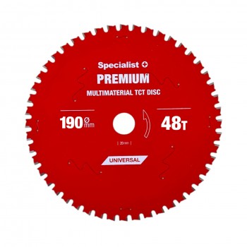 Griešanas disks 190x48Tx30mm, Multimaterial PREMIUM, SPECIALIST+
