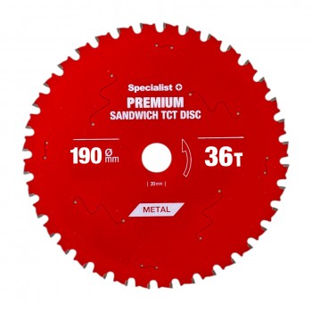 Griešanas disks 190x36Tx30mm, Sandwich PREMIUM, SPECIALIST+