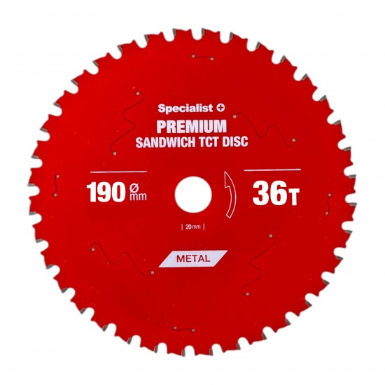 Griešanas disks 190x36Tx30mm, Sandwich PREMIUM, SPECIALIST+
