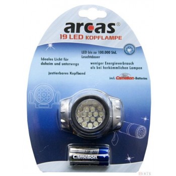 Galvas lukturis 19 LED ARCAS