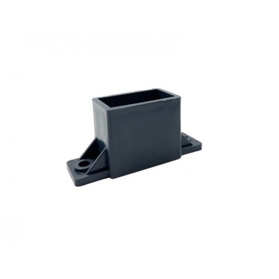 Horizontālā profila PVC turētājs 20x40 mm, pelēks