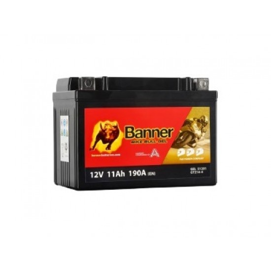 Akum. Banner 11Ah Bike Bull GEL 12V 172A 150x87x110mm