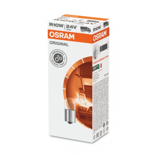 OSRAM ORIGINAL 24V 10W R10W BA15S