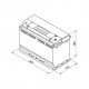 BOSCH startera akumulatoru baterija, bosch, 95ah 800a, 353x175x190