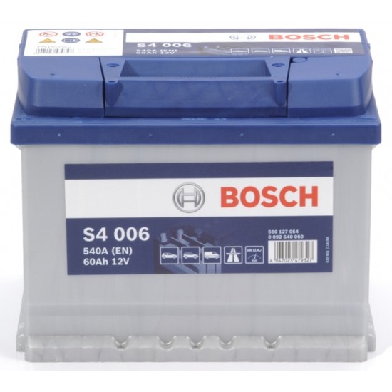 BOSCH startera akumulatoru baterija, bosch, 60ah 540a, 242x175x190
